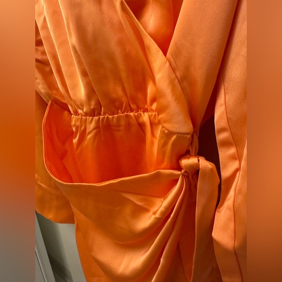 NWT Show Me Your Mumu Clara Collared Mini Dress Orange Size M Cantaloupe - Picture 4 of 11